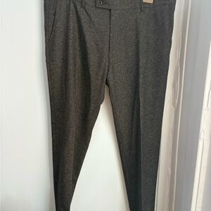 Berwich Charcoal Wool Dress Pants